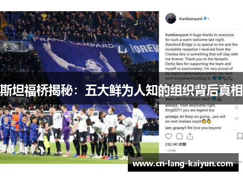 斯坦福桥揭秘:五大鲜为人知的组织背后真相 斯坦福桥揭秘:五大鲜为人知的组织背后真相