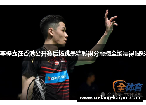 李梓嘉在香港公开赛后场跳杀精彩得分震撼全场赢得喝彩