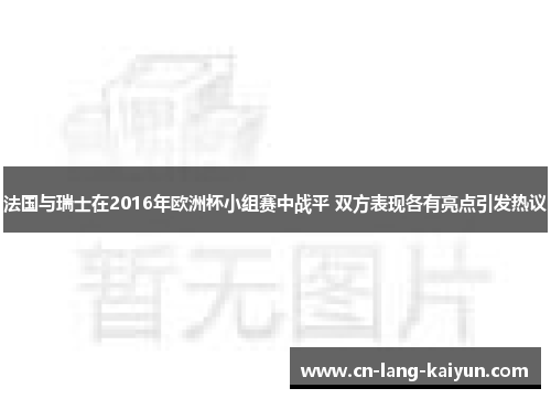 法国与瑞士在2016年欧洲杯小组赛中战平 双方表现各有亮点引发热议